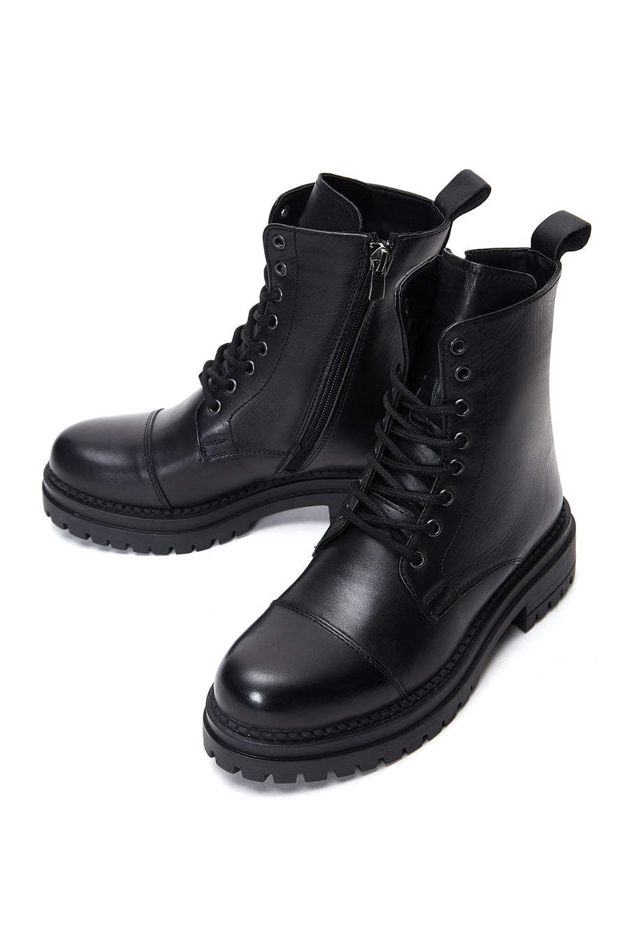 Women's Black Leather Boots