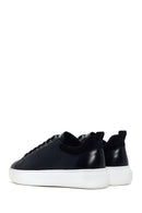 Men's Navy Blue Leather Sneaker | Derimod