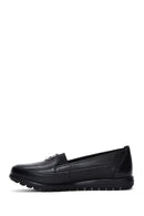 Women's Black Leather Comfort Shoes | Derimod