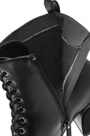 Women's Black Zippered Chunky Heel Boots | Derimod