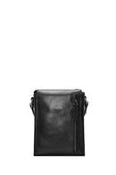 Men's Black Leather Messenger Bag | Derimod