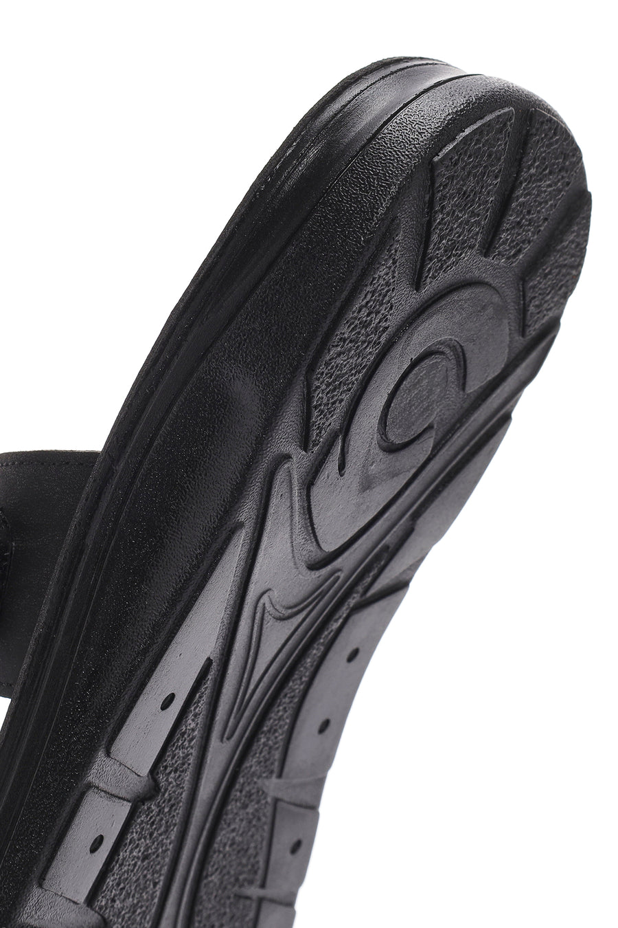 Men's Black Nubuck Leather Casual Slippers