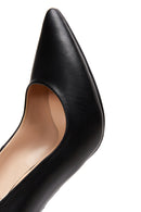 Women's Black Leather Stiletto | Derimod