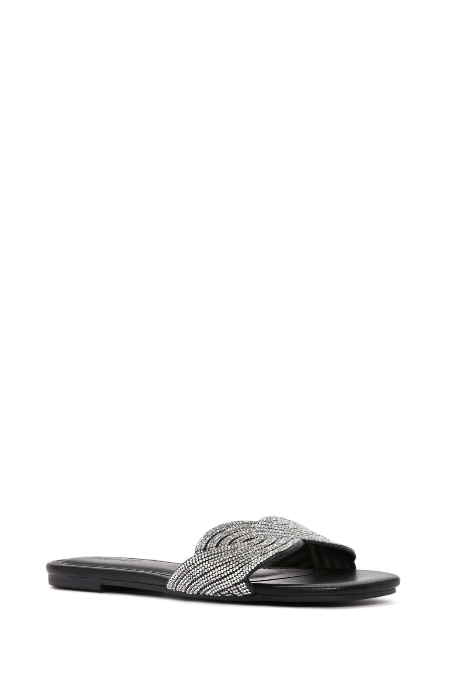 Women's Black Stone Slippers