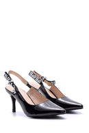 Women's Love Heeled Patent Leather Shoes | Derimod