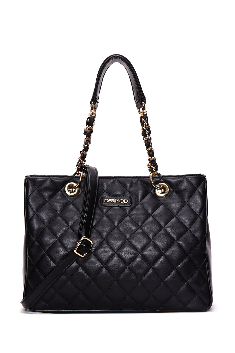 Women's Black Long Strap Quilted Shoulder Bag 24SBD2607KP | Derimod