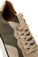 Men's Mink Lace-up Leather Sneaker | Derimod