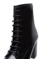 Women's Black Leather Heeled Classic Boots | Derimod