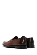 Men's Brown Plus Size Leather Classic Shoes | Derimod