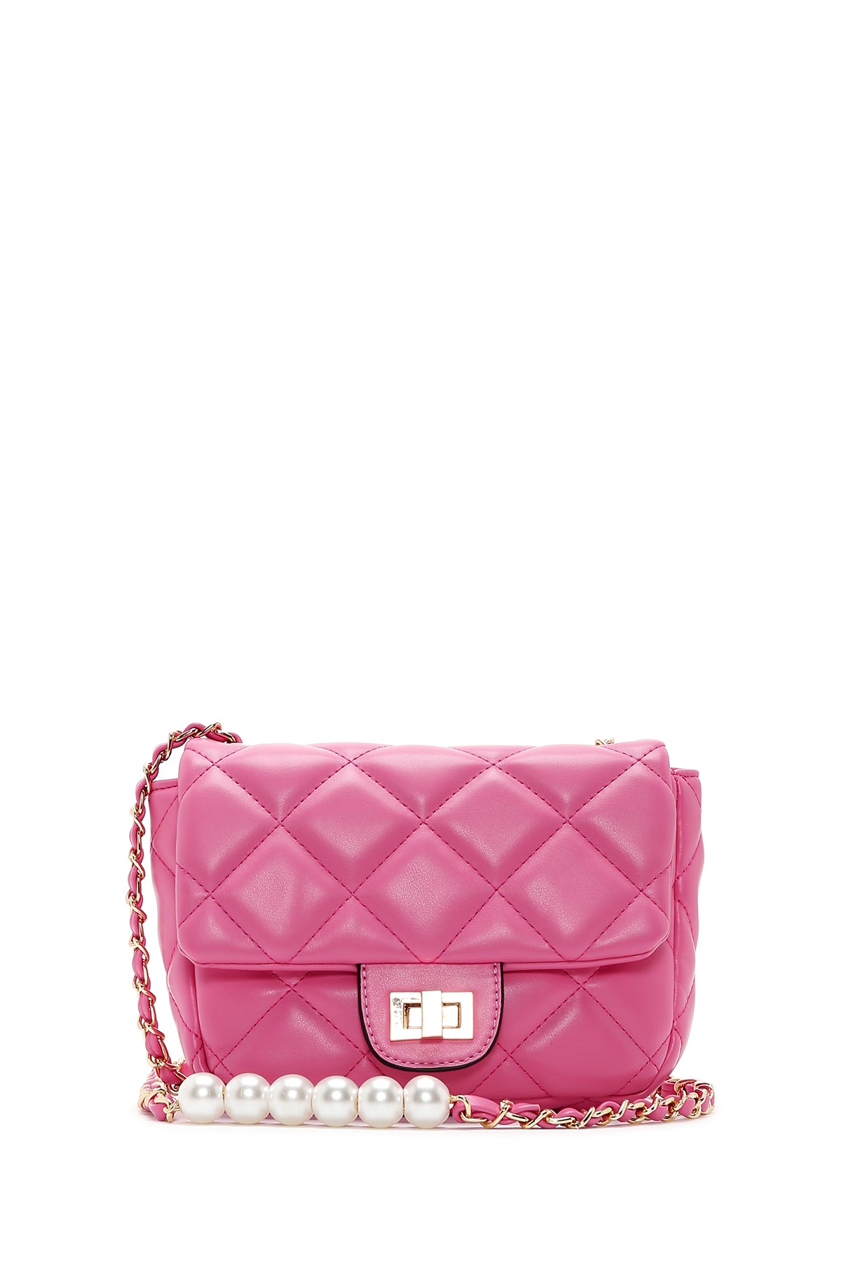 Women's Pink Strap Detailed Crossbody Bag 23SBD2920KP | Derimod