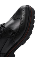 Men's Black Leather Thick Soled Casual Shoes | Derimod