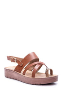 Women's Crocodile Detailed Sandals | Derimod