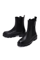 Women's Black Leather Chelsea Boots | Derimod