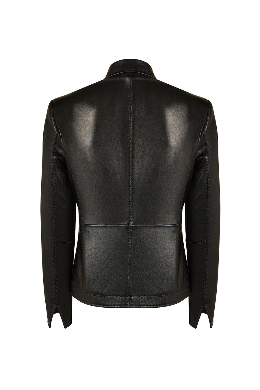 Martha Woman Black Short Leather Jacket