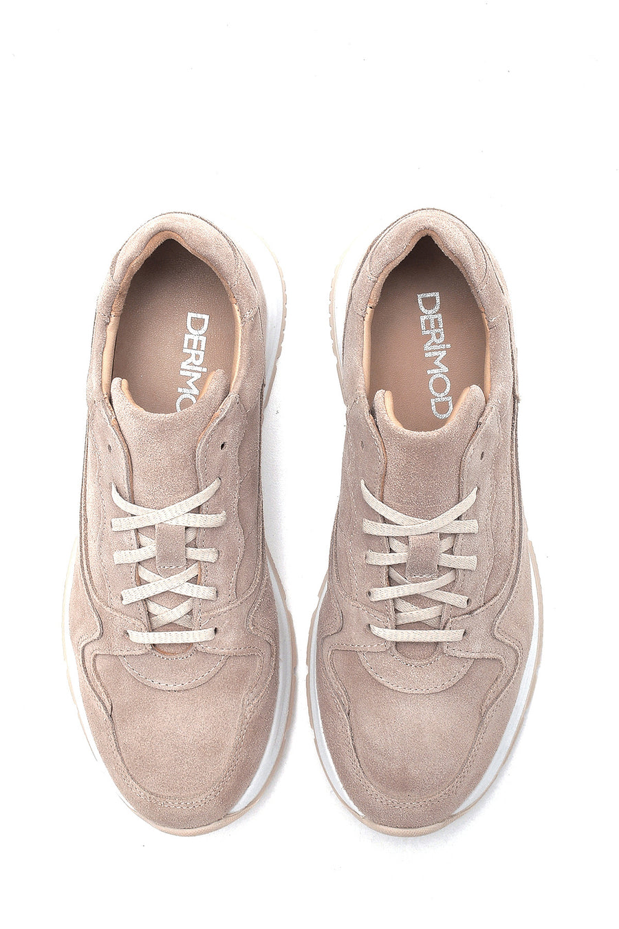 Erkek Vizon Süet Deri Sneaker