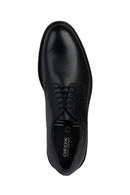 Geox Men's Black Walk Pleasure Lace-Up Leather Casual Shoes | Derimod