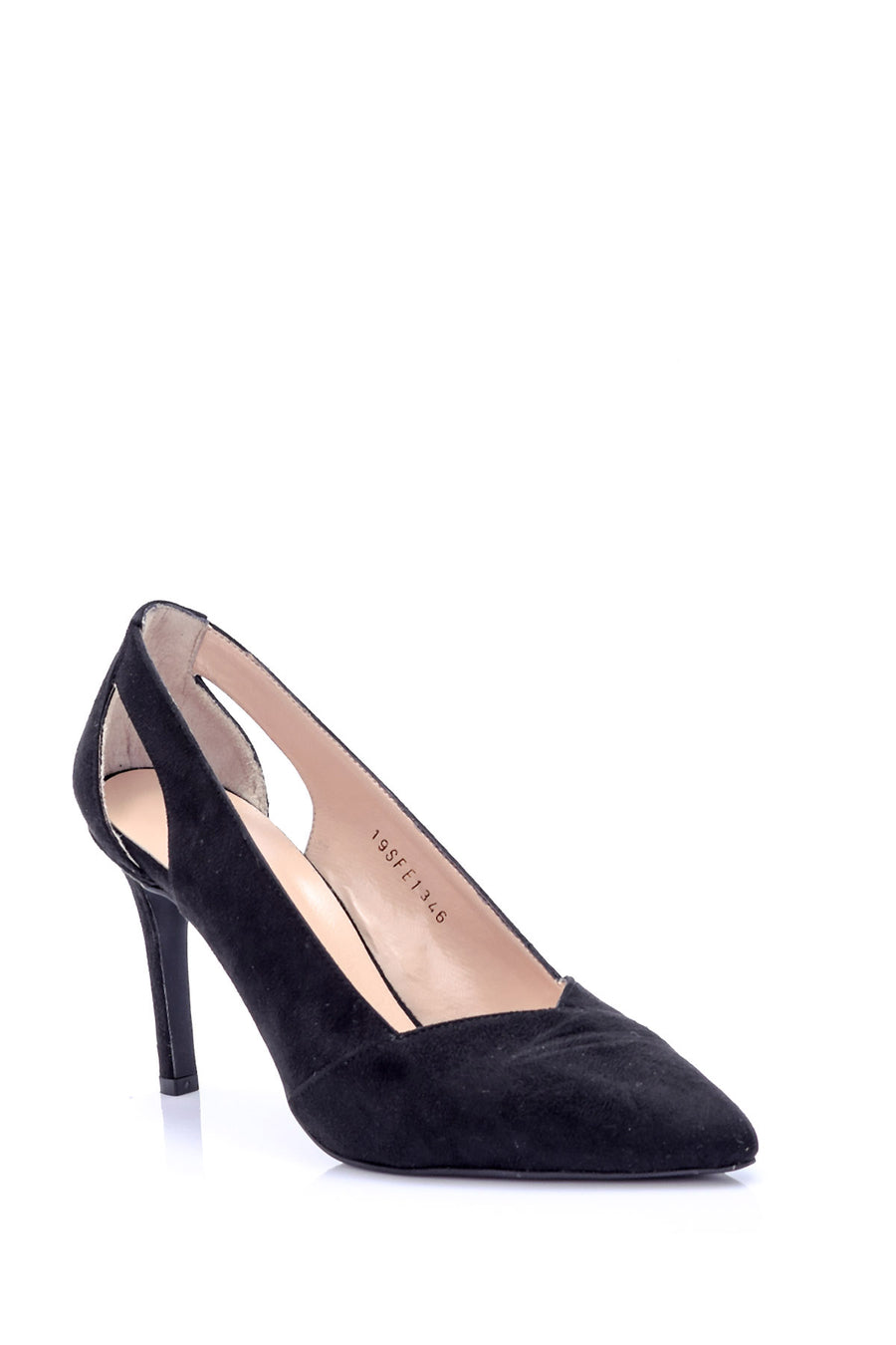 Kadın Topuk Detaylı Süet Stiletto