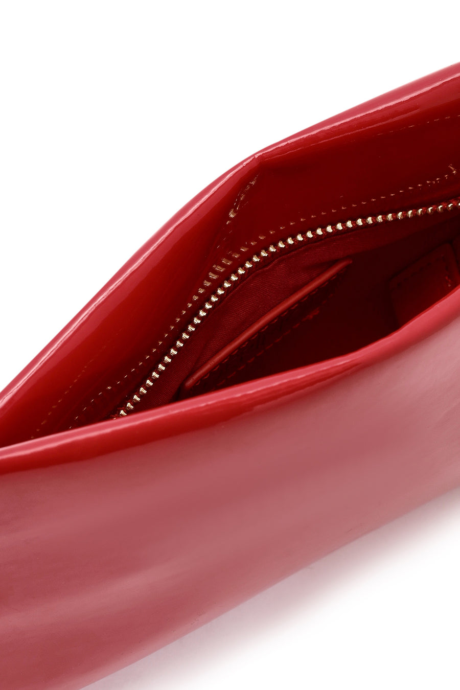 Women's Red Chain Strap Clutch Bag