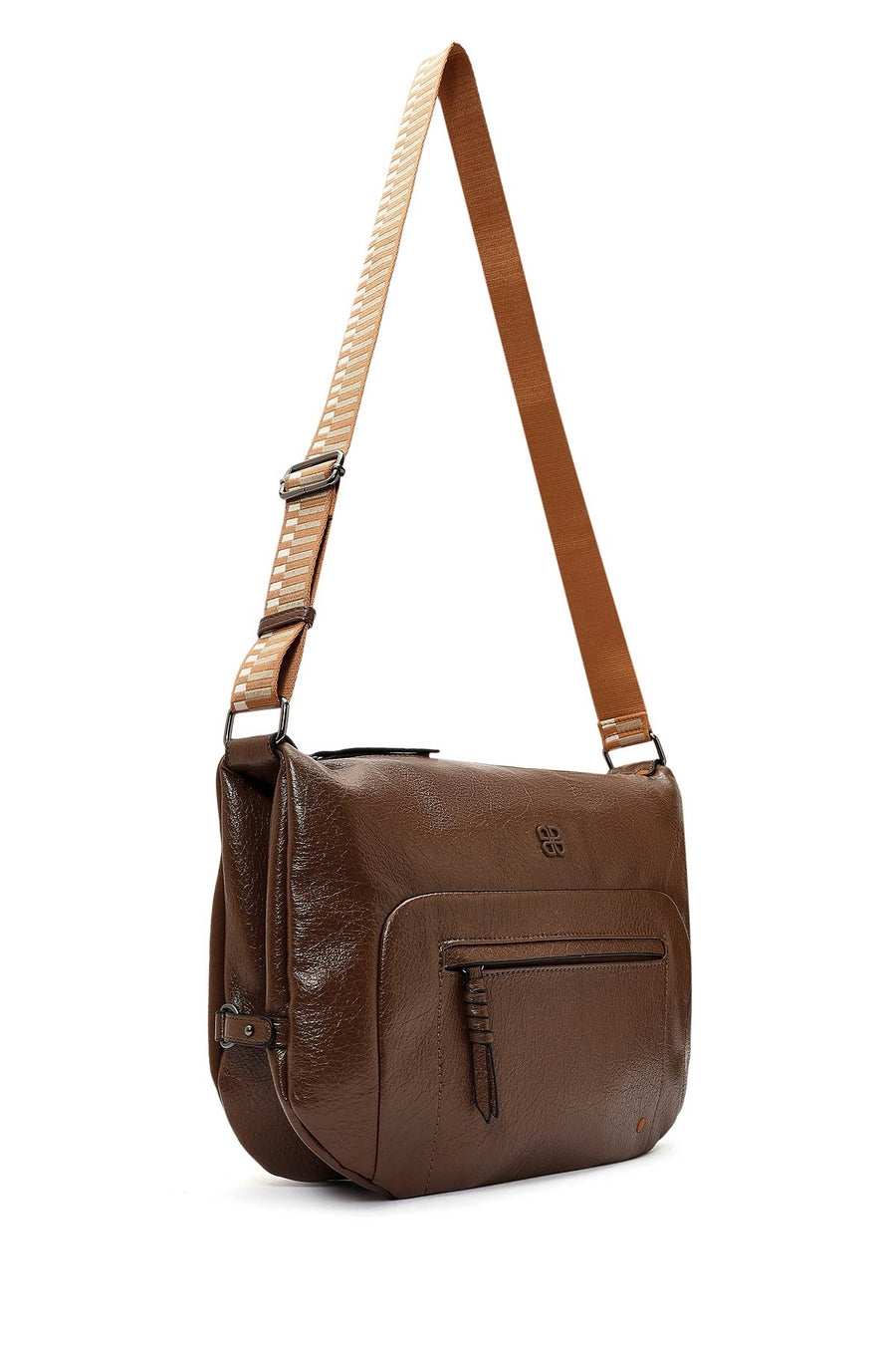 Women's Brown Long Strap Shoulder Bag