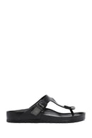 Birkenstock Men's Black Flip Flops Gizeh Eva Slippers | Derimod