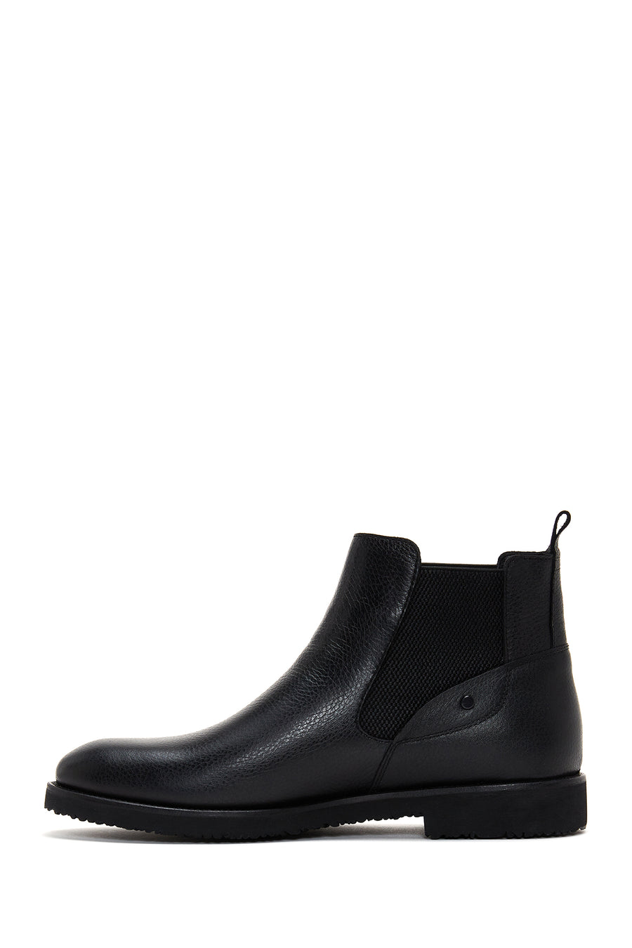 Men's Black Leather Chelsea Boots