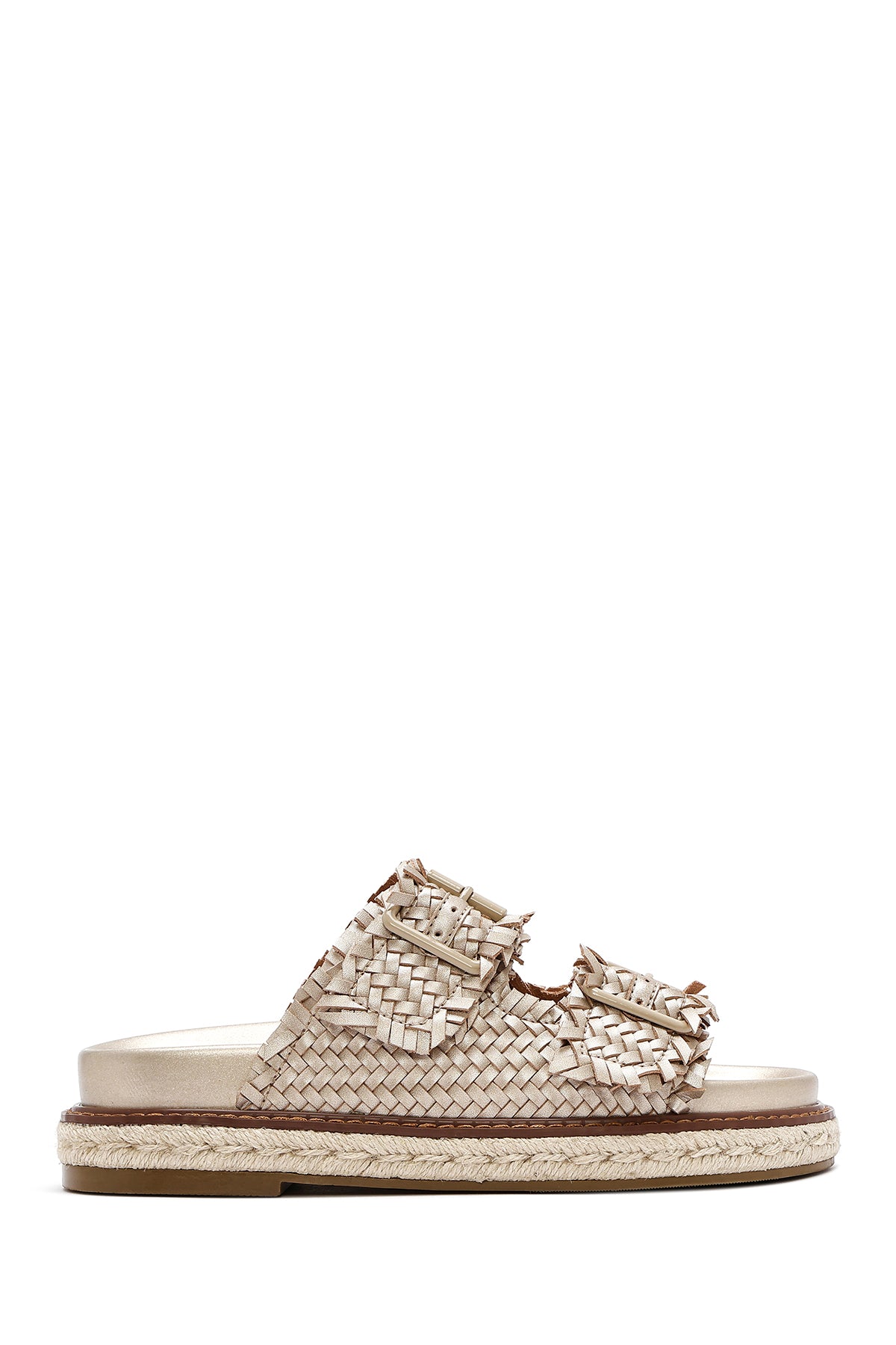 Kadın Bronz Kalın Tabanlı Metalik Terlik 25SFD441632 | Derimod