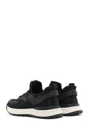 Men's Black Lace-Up Thick Sole Sneaker | Derimod