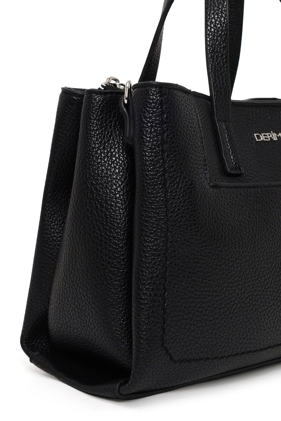 Woman Black Long-Strap Shoulder Bag