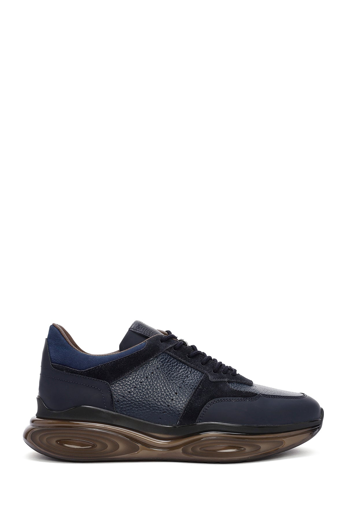 Men's Navy Blue Leather Shoes 24SFD602214 | Derimod