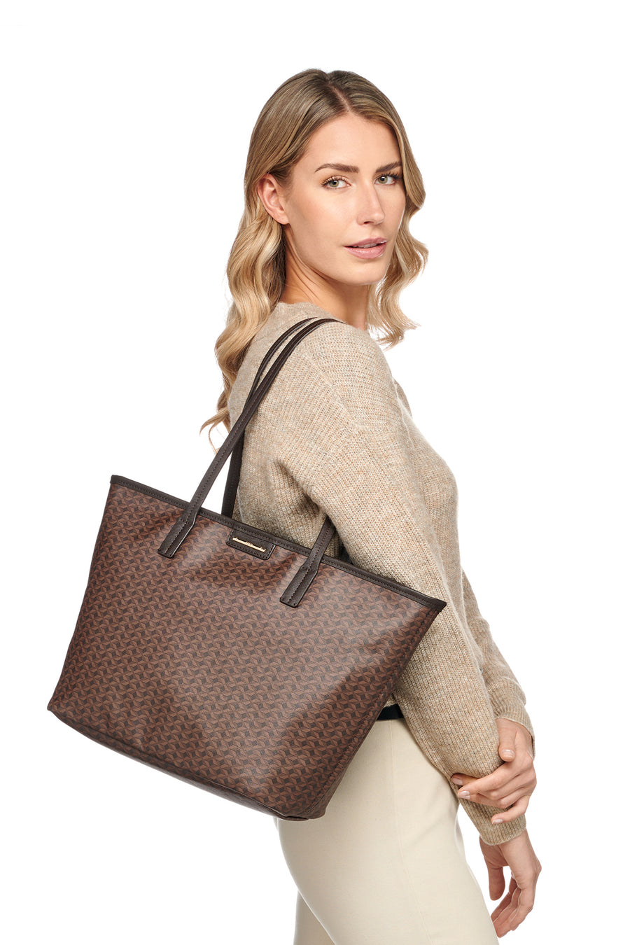 Geox Women's Brown Wardrobe Handbag D46Z7A00004C6006 | Derimod