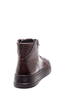 Men's Leather Zippered Boots | Derimod