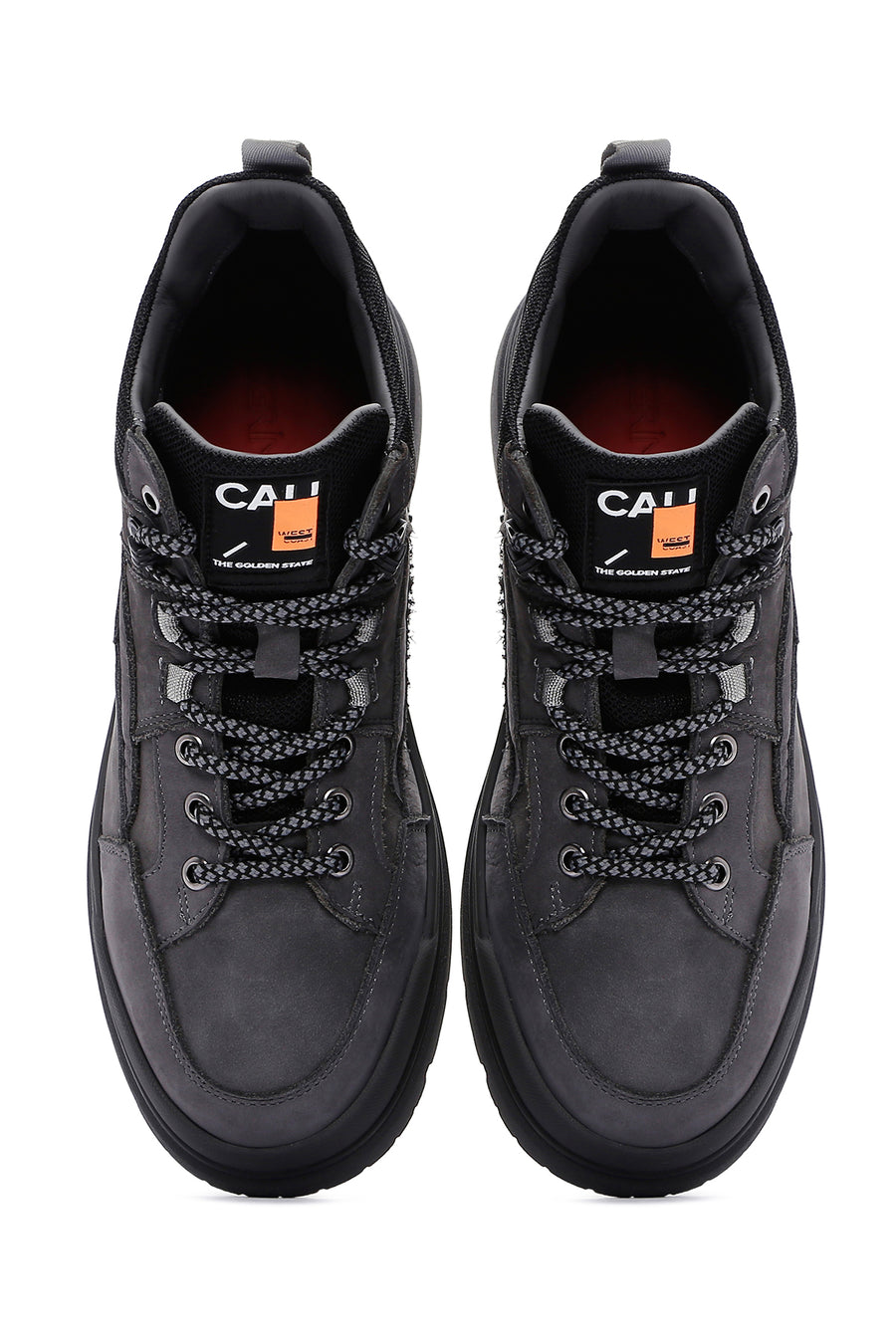 Men's Gray Nubuck Leather Casual Boots