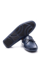 Erkek Lacivert Deri Casual Loafer | Derimod