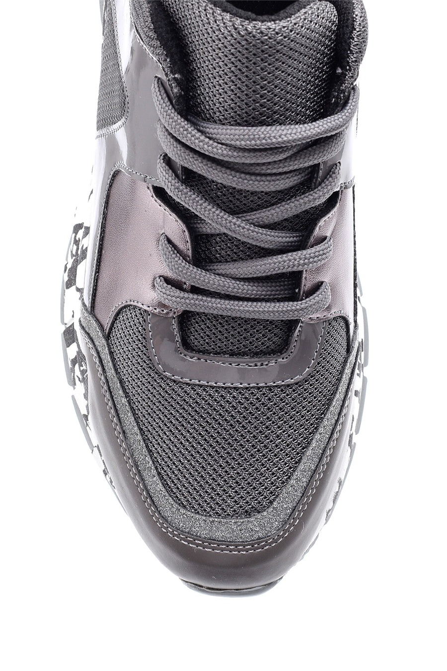 Women's High-Sole Patterned Sneaker