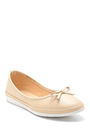 Women's Bow Leather Ballerinas | Derimod