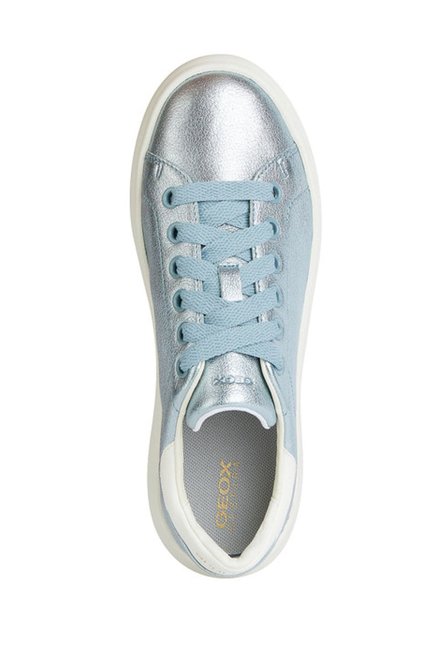 Geox Kadın Mavi Spherica Ec4.1 Bağcıklı Deri Sneaker