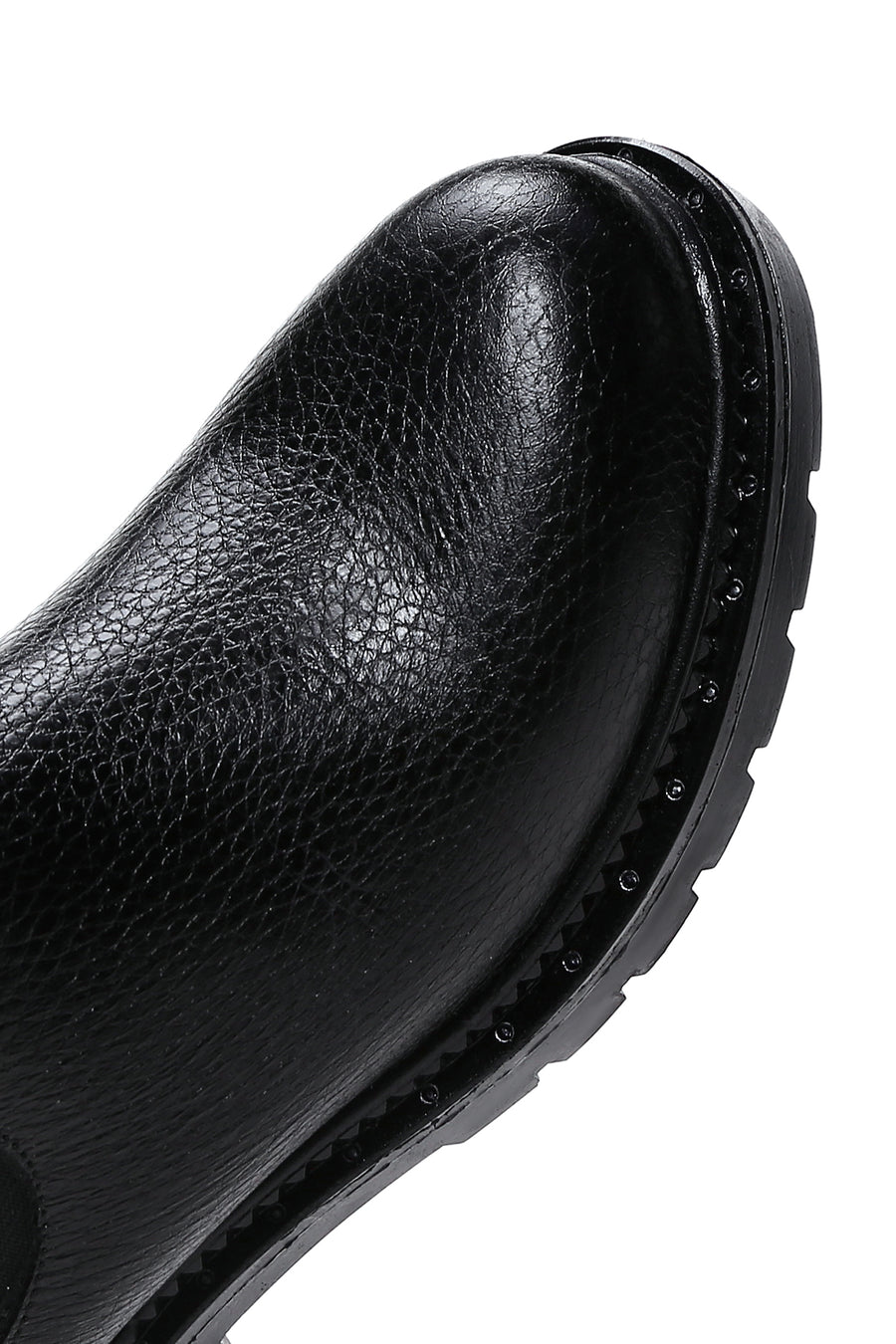Women's Black Leather Chelsea Boots