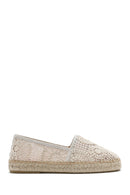 Women's Beige Fabric Espadrilles | Derimod