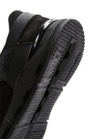 Erkek Siyah Nubuk Deri Detaylı Sneaker | Derimod