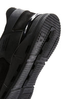 Men's Black Nubuck Leather Detailed Sneaker | Derimod