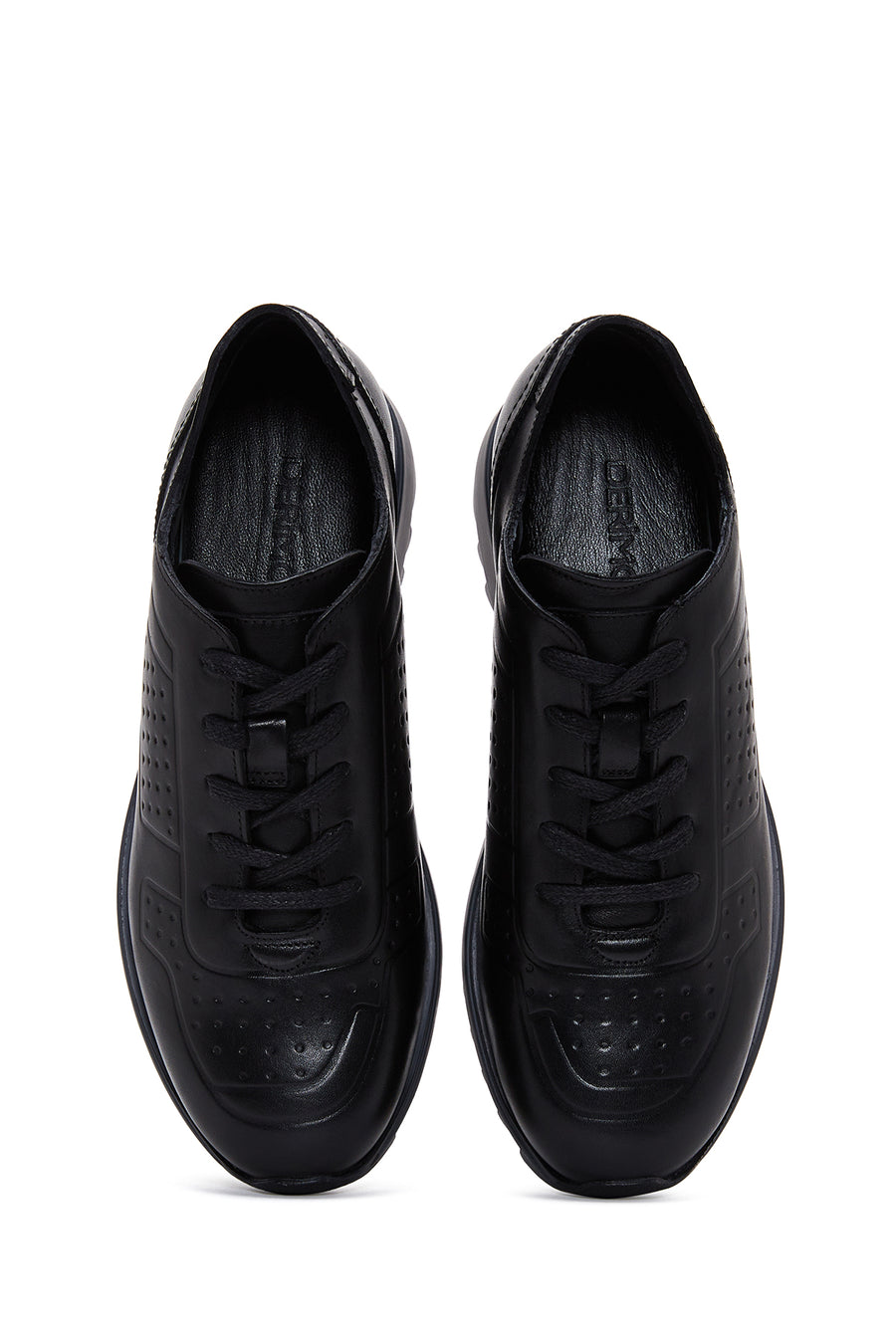 Men's Black Leather Sneaker