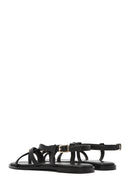 Kadın Siyah Tokalı Parmak Arası Sandalet | Derimod