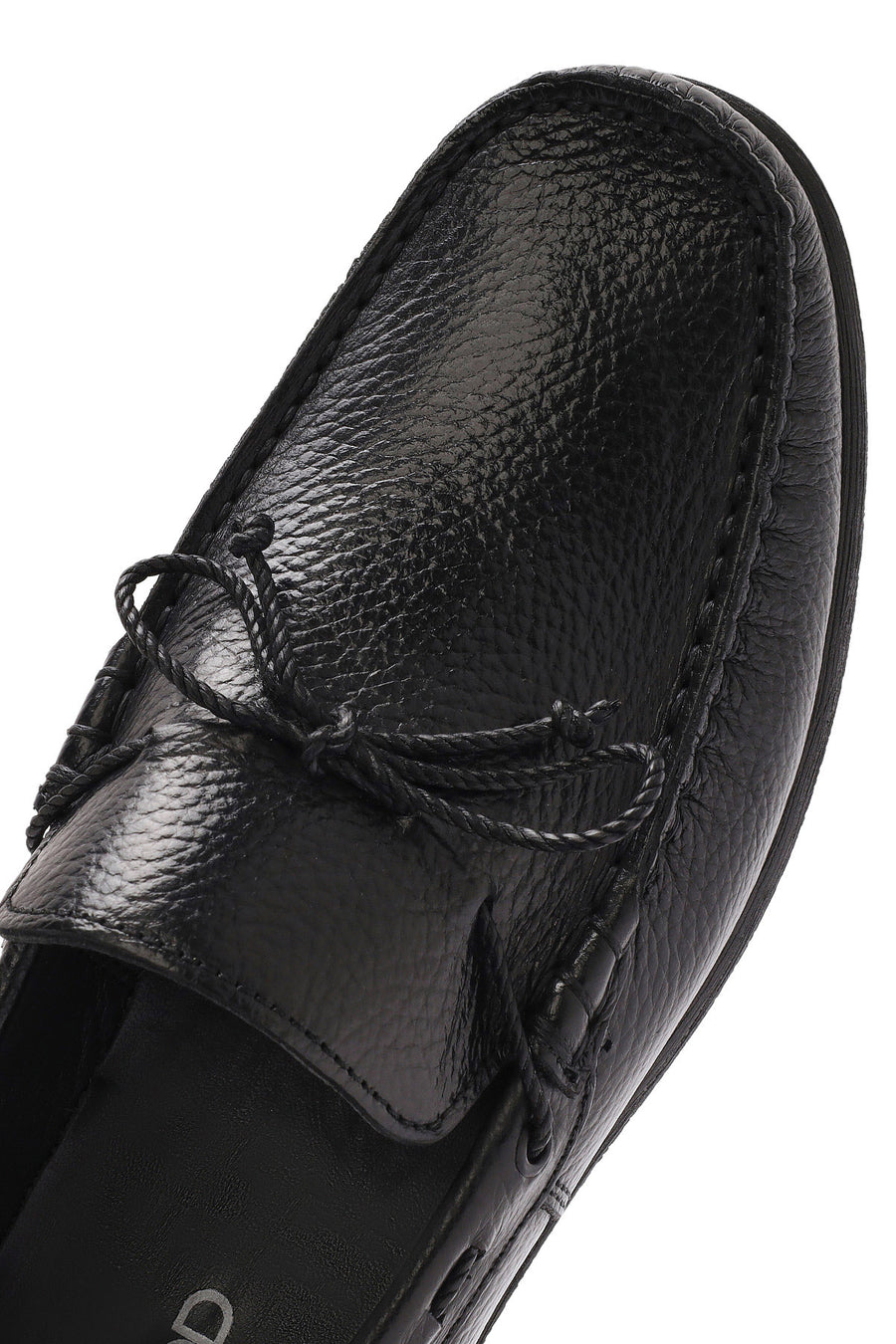 Erkek Siyah Deri Casual Loafer