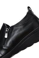 Kadın Siyah Deri Dolgu Topuklu Comfort Ayakkabı | Derimod