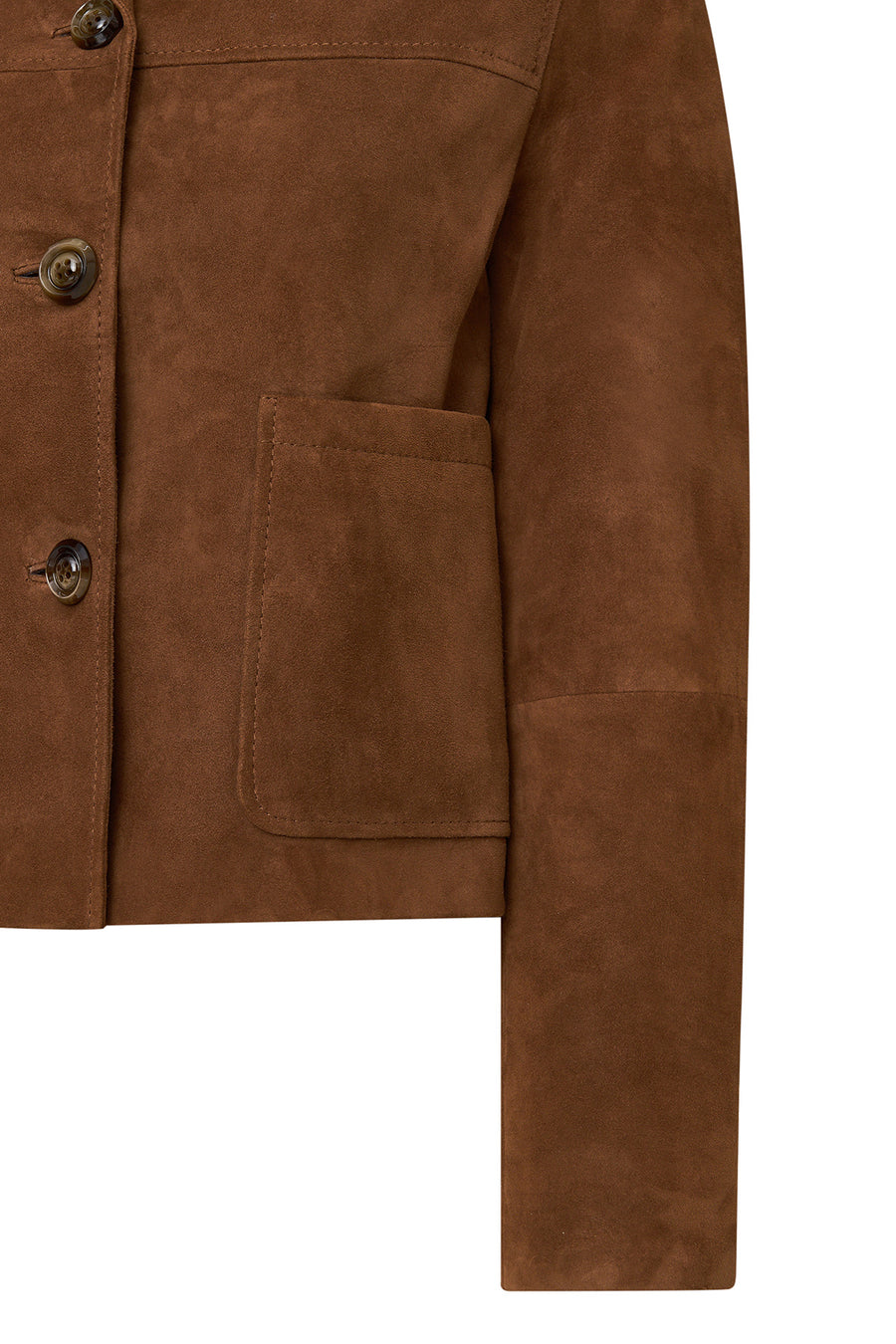 Jill Women's Brown Short Leather Jacket