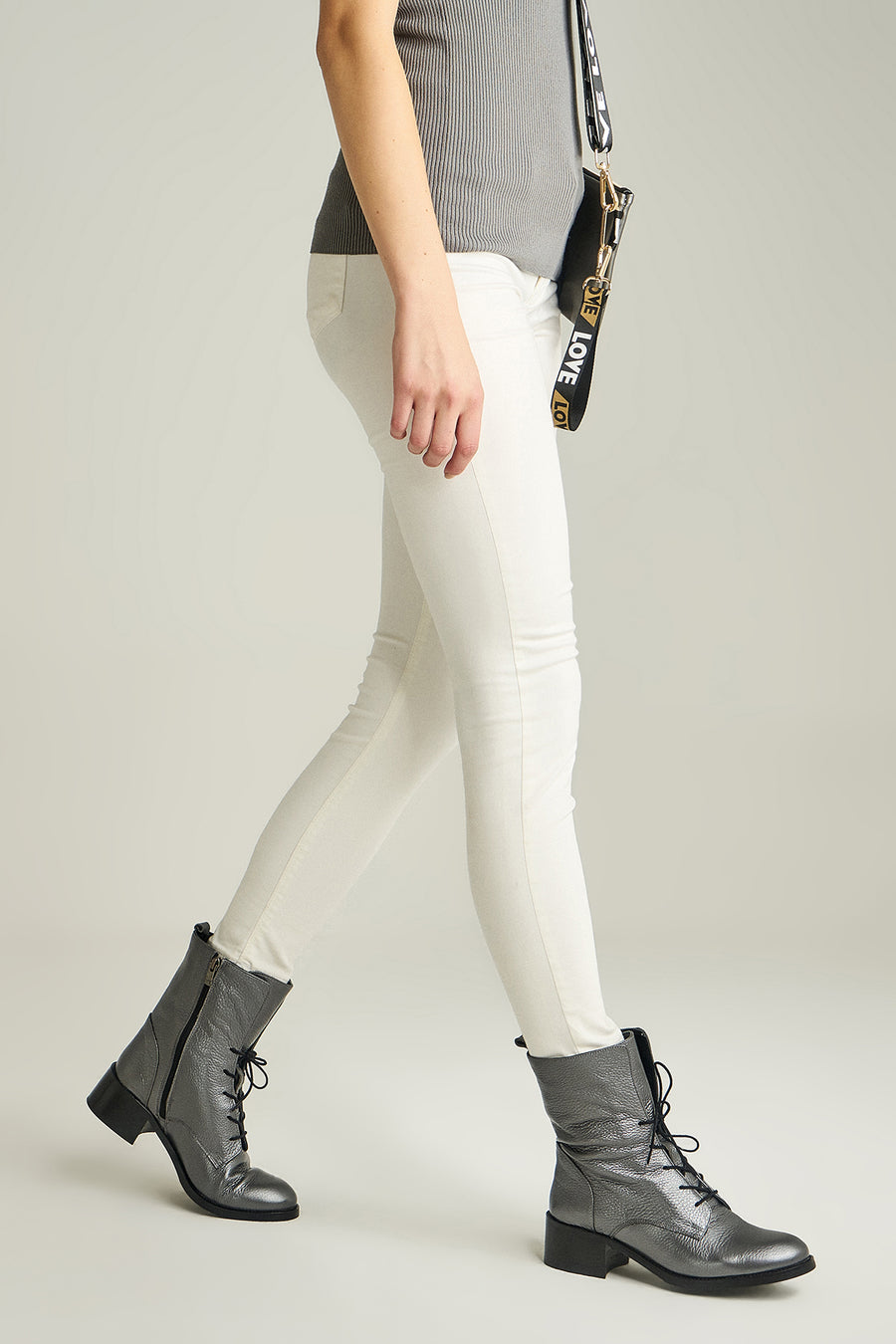 Soft Leather Women's Silver Boots