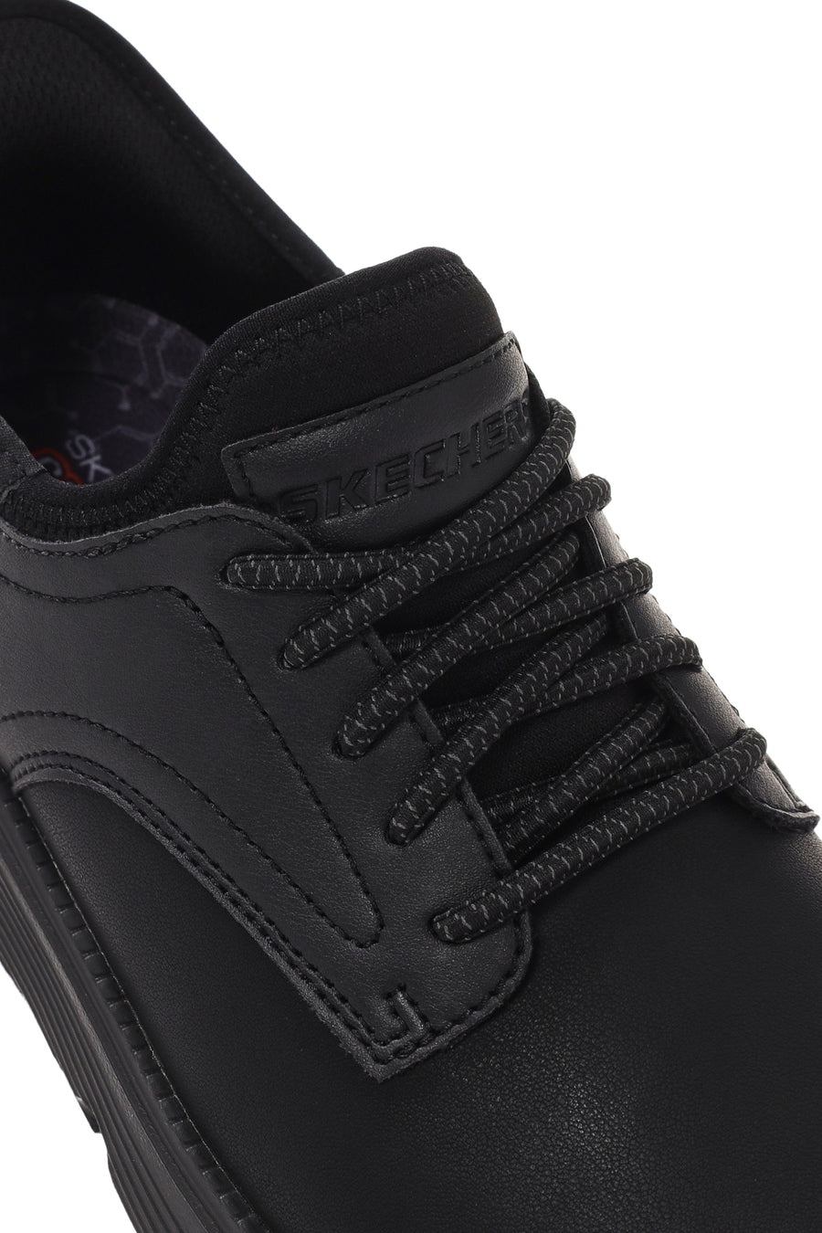 Skechers Men's Black Gervin Leather Sneakers