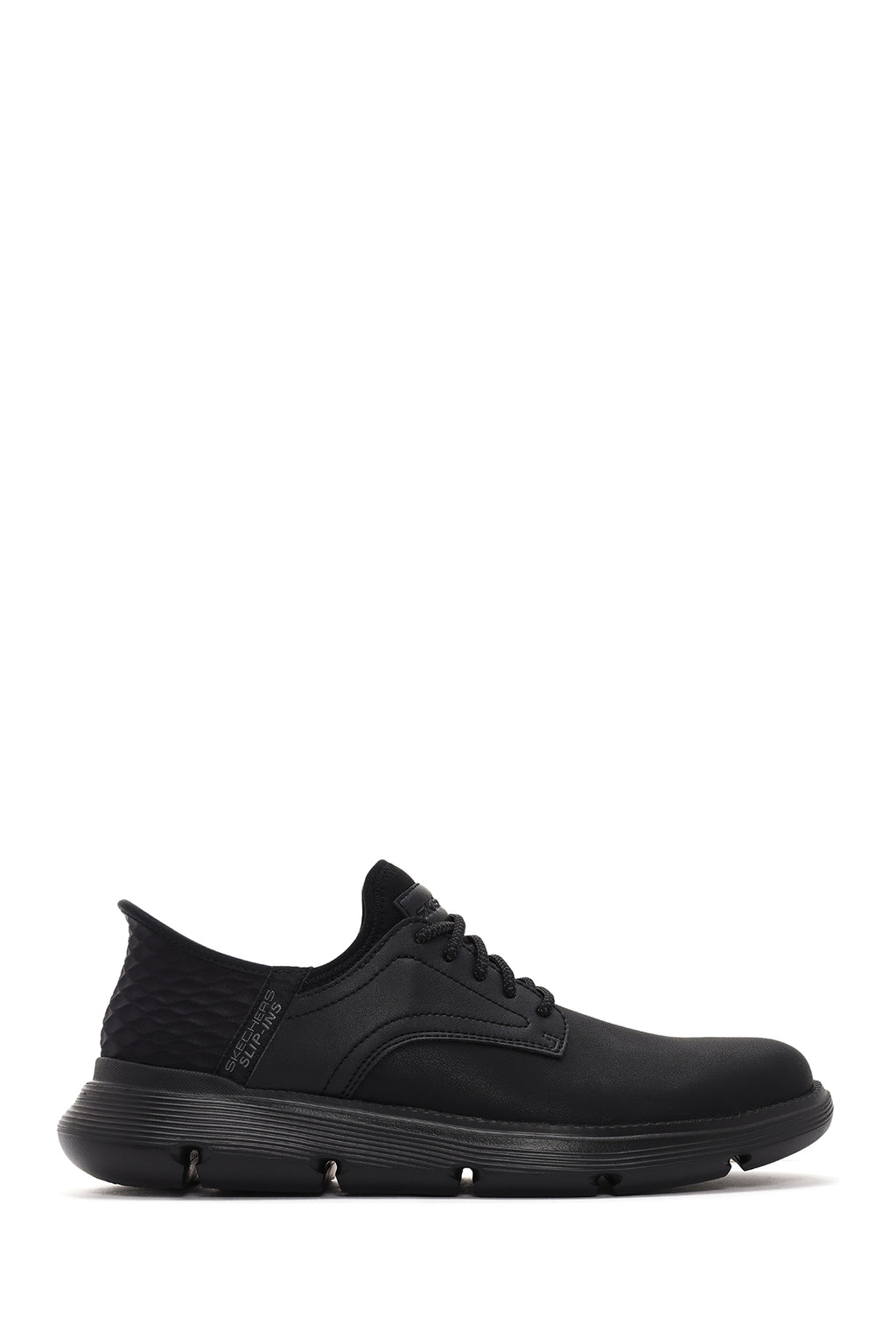 Skechers Erkek Siyah Gervin Deri Sneaker
