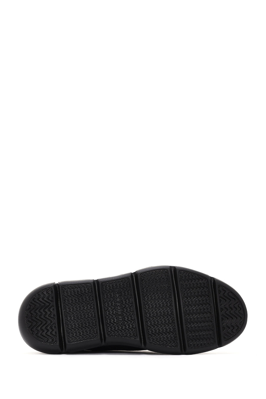 Skechers Men's Black Gervin Leather Sneakers