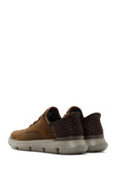 Skechers Men's Brown Garza Gervin Leather Sneaker | Derimod